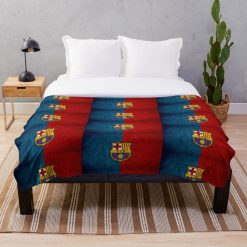 FC Barcelona Multi Small Logo Fleece Blanket