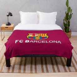 FC Barcelona Red Logo Edition Fleece Blanket