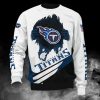 NFL Tennessee Titans White Navy Blue Sweatshirt V2