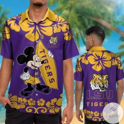 NCAA LSU Tigers Mickey Hawaiian Shirt
