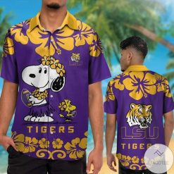 NCAA LSU Tigers Snoopy Hawaiian Shirt
