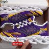 NCAA LSU Tigers Custom Name Purple Max Soul Shoes