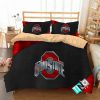 NCAA Ohio State Buckeyes Black Bedding Set