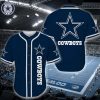 NFL Dallas Cowboys Basic Dark Blue Baseball Jersey