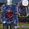 NFL New York Giants Navy Blue Red Skull Sweatshirt