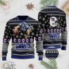 NFL New York Giants Black Blue Ugly Christmas Sweater