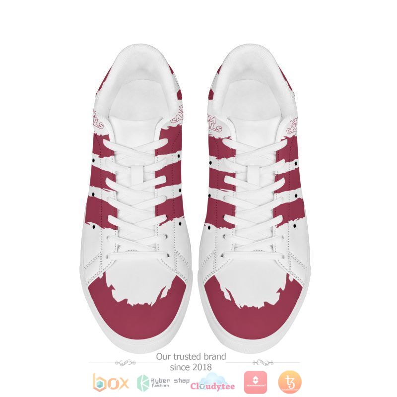 NFL Arizona Cardinals White Red Stan Smith Shoes