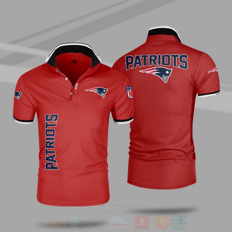 NFL New England Patriots Red Polo Shirt