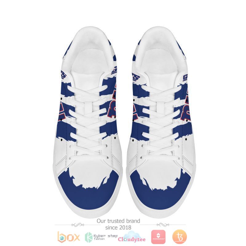 NFL New York Giants White Blue Stan Smith Shoes