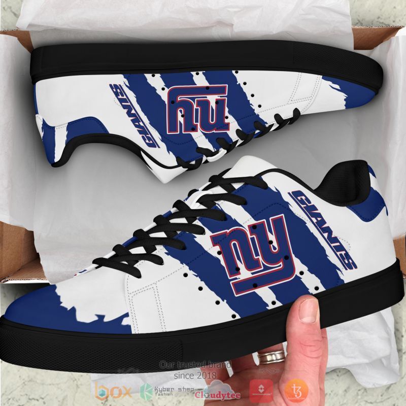 NFL New York Giants White Blue Stan Smith Shoes