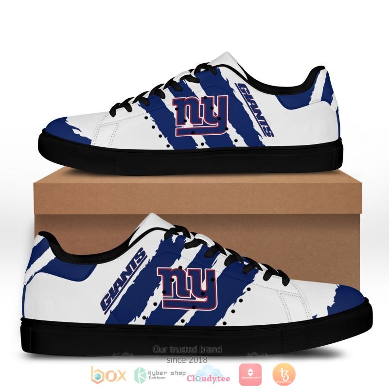 NFL New York Giants White Blue Stan Smith Shoes