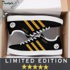 NFL Pittsburgh Steelers Black Golden Stripes Limited Stan Smith Shoes