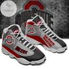 NCAA Ohio State Buckeyes Gray Air Jordan 13 Shoes