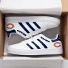 NFL Chicago Bears White Navy Stripes Stan Smith Shoes