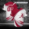 NCAA Alabama Crimson Tide Custom Name Number Baseball Jersey V10