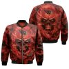 NFL Arizona Cardinals Skull Red Bomber Jacket