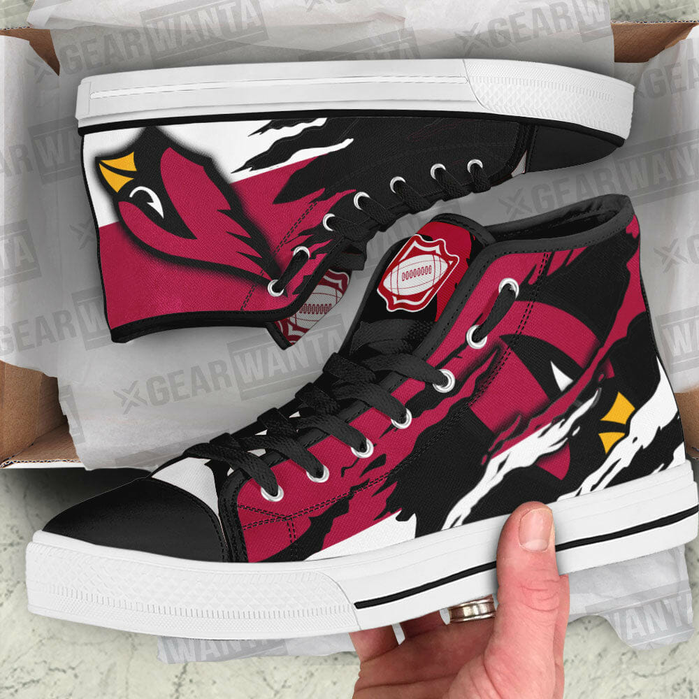 NFL Arizona Cardinals Red Black High Top Shoes