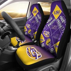 NCAA LSU Tigers Pride Flag Car Seat Covers