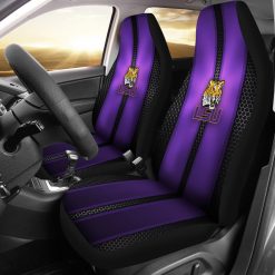 NCAA LSU Tigers Incredible Line Pattern Car Seat Covers