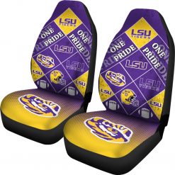 Alternative view of NCAA LSU Tigers Pride Flag Car Seat Covers