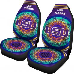 Alternative view of NCAA LSU Tigers Magical And Vibrant Car Seat Covers