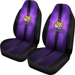 Alternative view of NCAA LSU Tigers Incredible Line Pattern Car Seat Covers