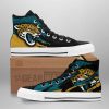 NFL Jacksonville Jaguars Black Teal High Top Shoes