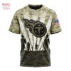 NFL Tennessee Titans Custom Name Number Camo T-Shirt