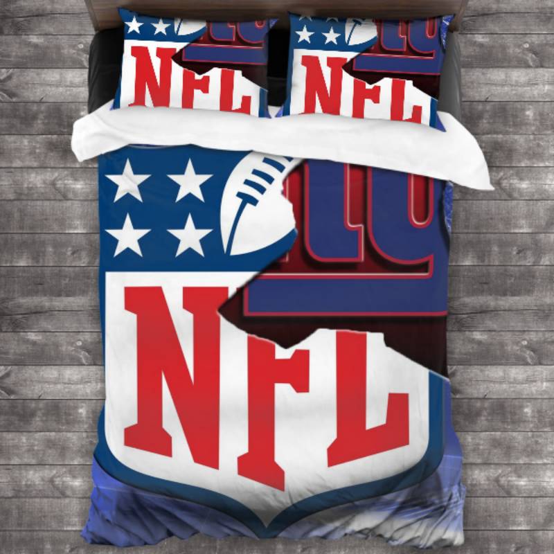 NFL New York Giants Navy Blue Bedding Set NFL New York Giants Navy Blue Bedding Set