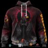 NFL Arizona Cardinals Custom Name Number Red Black Hades Zip Up Hoodie