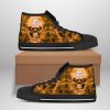 NFL Pittsburgh Steelers Skull Smoke High Top Shoes