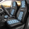 NCAA North Carolina Tar Heels Split Checkered Car Seat Covers V1