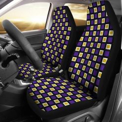 NCAA LSU Tigers Checkerboard Auto Car Seat Covers