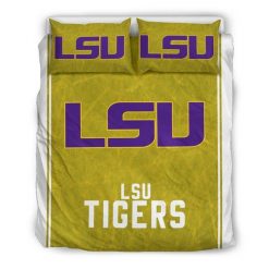 NCAA LSU Tigers Gold Bedding Set