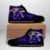 NFL Baltimore Ravens Halloween Night Purple High Top Shoes