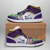 NCAA LSU Tigers Rick And Morty Air Jordan 1 High Sneakers