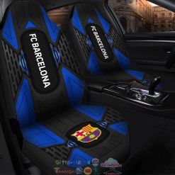 Alternative view of FC Barcelona Blue Black Car Seat Covers