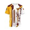 NFL Washington Commanders White Yellow Brown T-Shirt