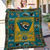 NFL Jacksonville Jaguars Custom Name Teal Gold Quilt Blanket