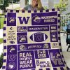 NCAA Washington Huskies Purple Gold Quilt Blanket