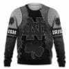 NCAA Notre Dame Fighting Irish Grey Black Armor Sweatshirt