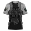NCAA Notre Dame Fighting Irish Grey Black Armor T-Shirt