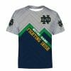NCAA Notre Dame Fighting Irish Grey Blue T-Shirt
