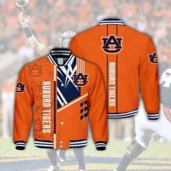 NCAA Auburn Tigers Orange Baseball Jacket