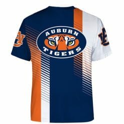 Alternative view of NCAA Auburn Tigers Navy Blue Orange T-Shirt