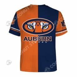 Alternative view of NCAA Auburn Tigers Orange Navy Blue T-Shirt V2