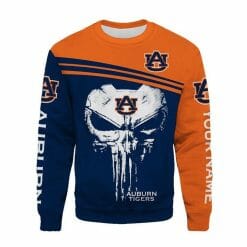 NCAA Auburn Tigers Punisher Skull Sweatshirt