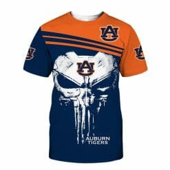 NCAA Auburn Tigers Punisher Skull T-Shirt