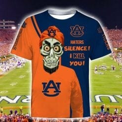 Alternative view of NCAA Auburn Tigers Haters Silence T-Shirt