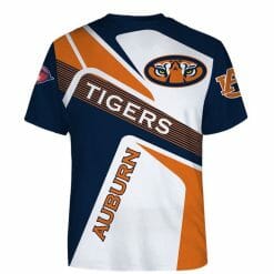 Alternative view of NCAA Auburn Tigers Navy Blue Orange T-Shirt V2